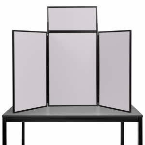 3 Panel Flexi Deck Black