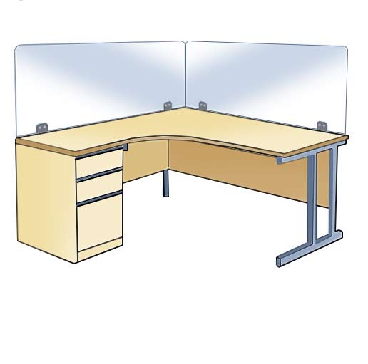 Clear Acrylic Desk Guard Example