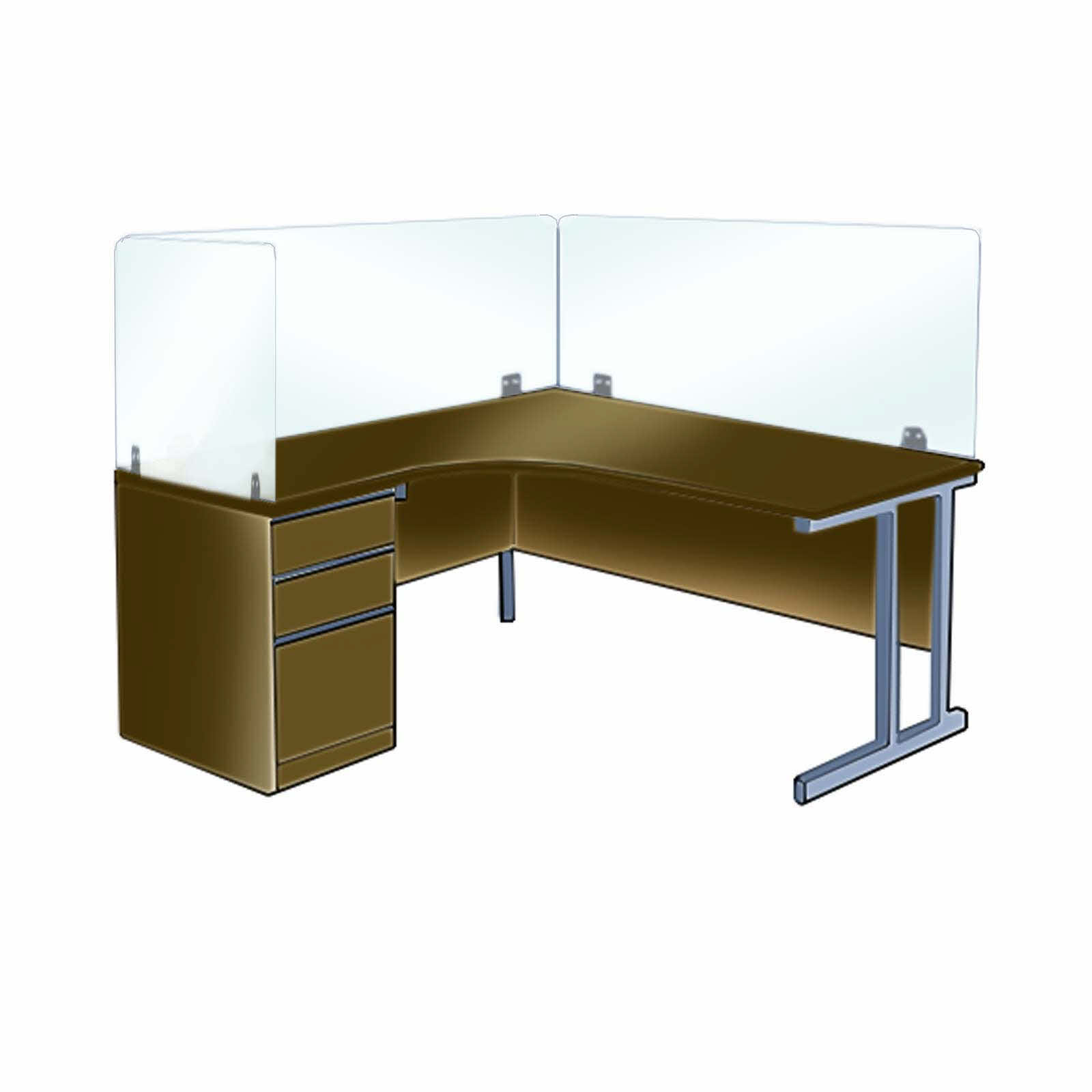 Opal Acrylic Desk Guard Example