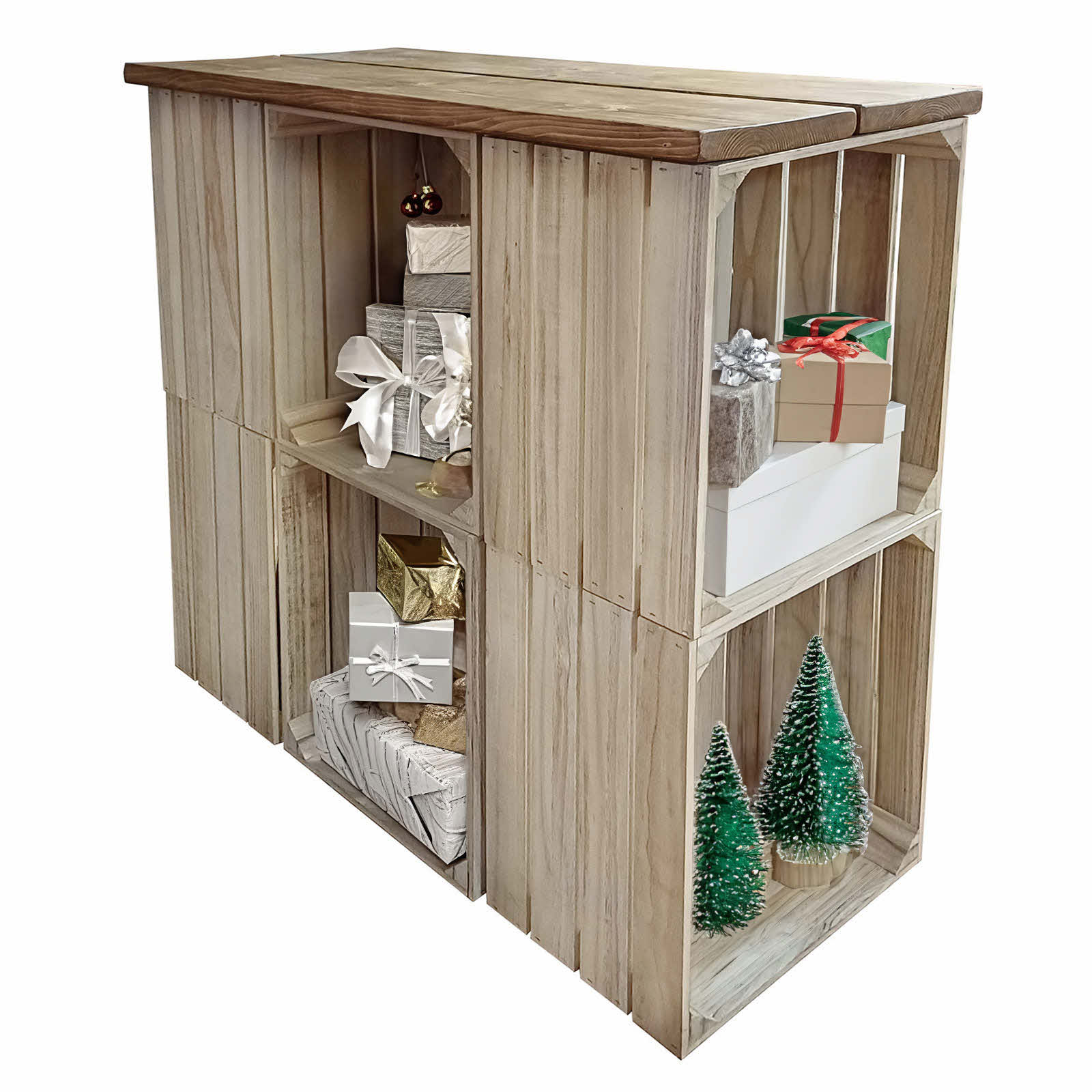 Crate Store - 6 Crate Till Stand Display with Scaffold Board Top (CRATE/11)