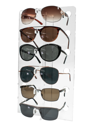6 Tier Sunglasses Display - Freestanding Counter Acrylic Stand (DS98/C)