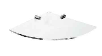Acrylic Shelves - Wall Mounted Corner Shelf in Clear - 5 Sizes (DS9C+)