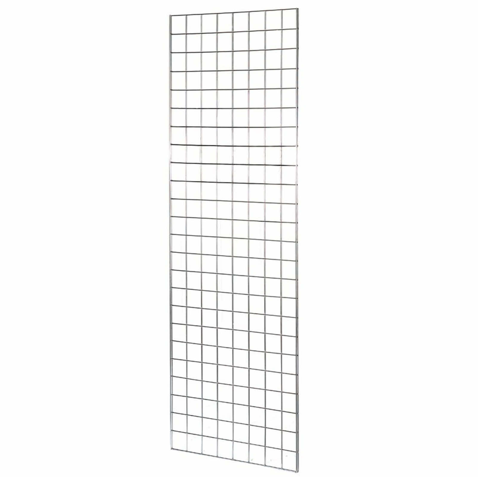 Grid Panel 6ft High / 1830mm Heavy Duty Grid Mesh in Chrome Retail Shop Fittings (E3C) 