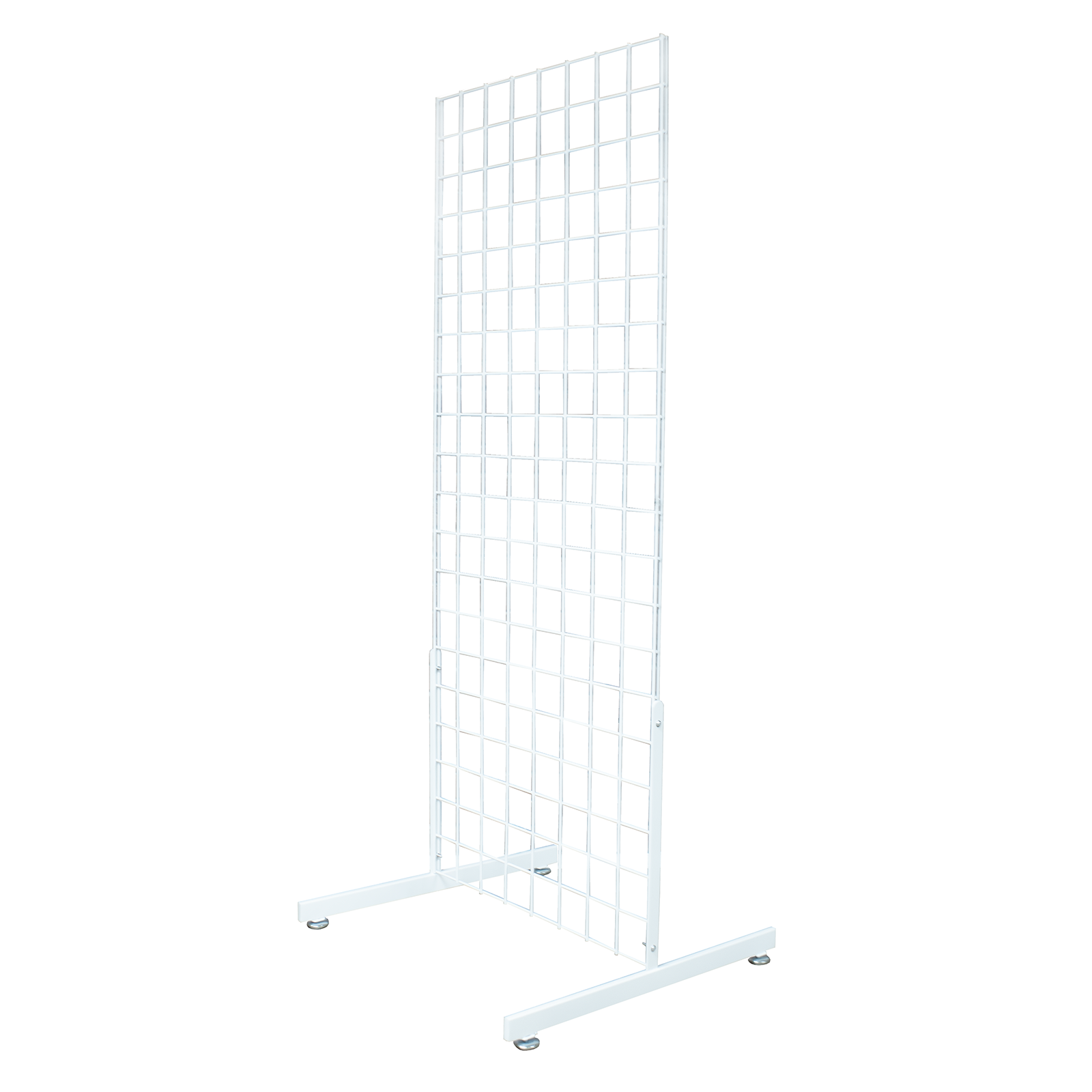 Grid Panel - 2 Way 4ft Floor Standing White Display Retail Shop Fittings (E3J5W/4) 