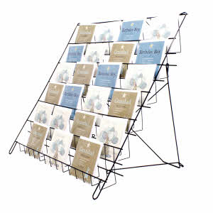 Card Stand - Counter or Floor Standing Collapsible Books, Cards Stand MEDIUM (E6+) 