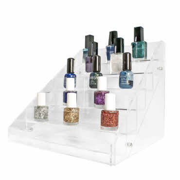 Acrylic Merchandiser - 6 Tiered Nail Polish Display 21.5 cm (G600)