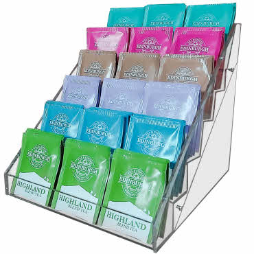 Acrylic Card Display -  6 Tiered - 215mm Wide - for Florist & Gift Cards (G600)