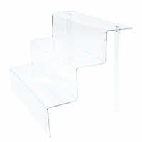 Acrylic Plinth - 3 Step Display for Collectables Fits Ikea Detolf Cabinets (G84) 