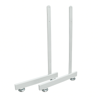 Grid L Shape Legs - For Single Sided Gridwall Display - Adjustable Feet in 3 Finishes (J21)