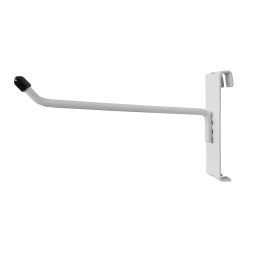 Grid Hooks - 150mm / 6inch Single Arm Prong in White - Shop Fittings for Gridwall (J26A/W)