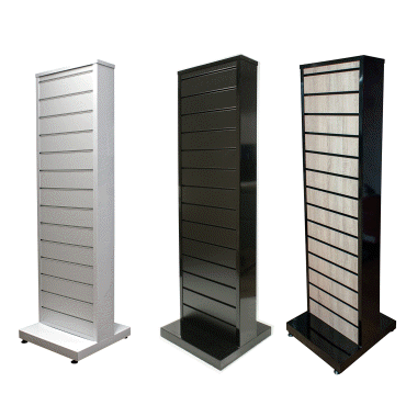Slatwall Gondola - Tower Display, Double Sided  with Metal Frame (K103/4/3A)