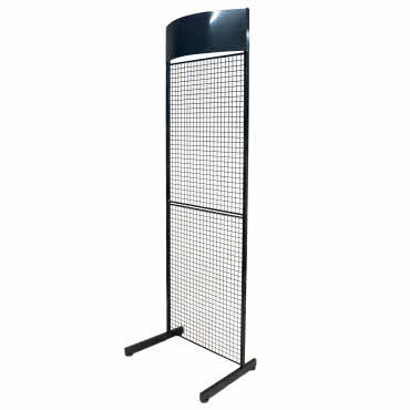 Mesh Panel General Purpose Stand with Bowed Header in Black (K26B) 