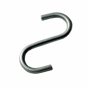 Small S Shaped Hooks For Hanging, Medium Duty, Shop Fittings (K45)