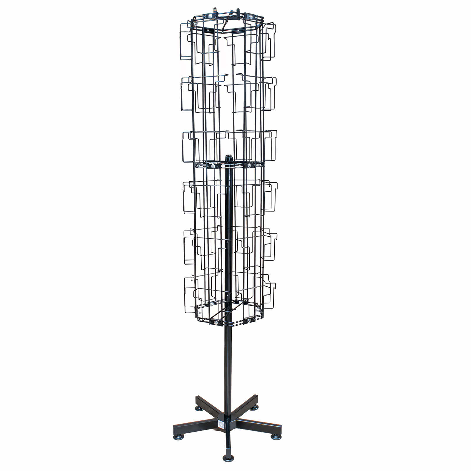 Card Stand - 5 x 7 Portrait 36 Pocket Rotating Floor Stand - Flat Pack (K51+)