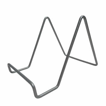Metal Stand Easel - 5.25 inch for Books/Plates/Frames in Silver (K95)