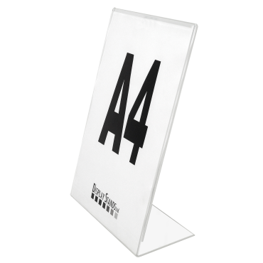 Menu Poster Holder Portrait Display - A4 Counter Display - Single Sided (SU4) 