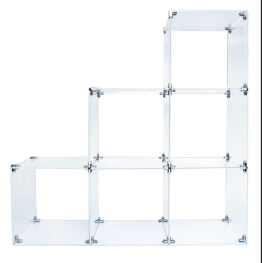 3x3 Cube - Acrylic Modular Display System (DSCUBE3x3s)