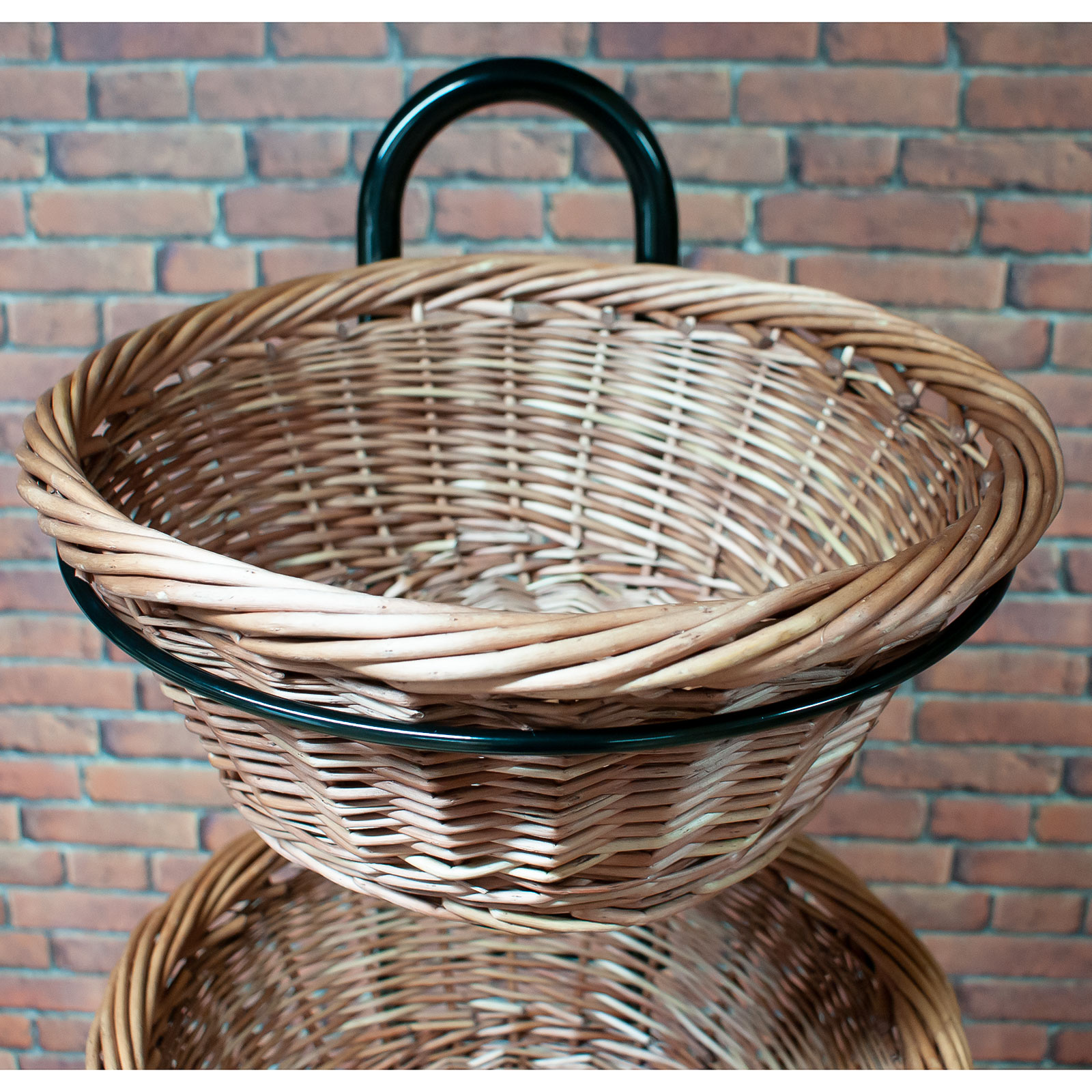 Basket Stand 4 Tier Wicker Basket Display for Bread, Crisps, Snacks (DA1)