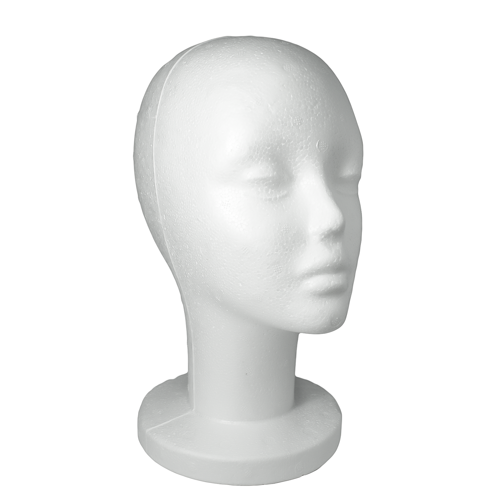 Mannequin Female Head Polystyrene Display For Hats & Accessories (POLYF)