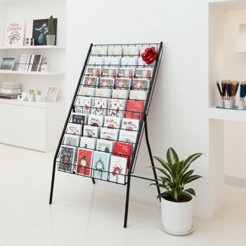 Display-Rack---12-Tier-Floor-Standing-in-Black-for-Cards,-Magazines,-Prints-(K136)-edited_4