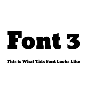 Personalisation Required?: Font 3