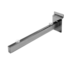 J59 - Slatwall Bracket for Acrylic or Glass Shelves