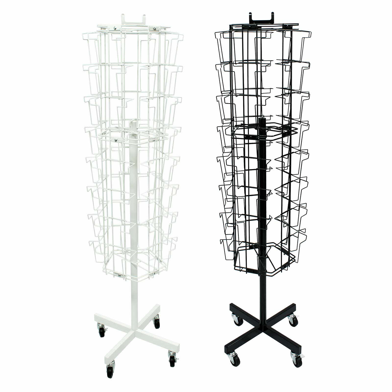 Card Stand A5 Portrait Pocket Rotating Floor Standing Greeting Card